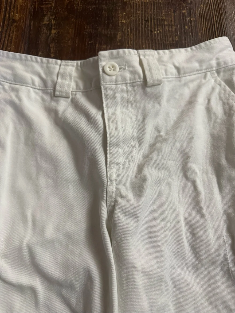 Ralph Lauren White Cargo Shorts for Kids